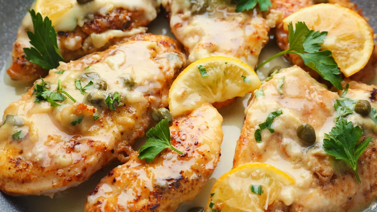 Филе курицы по-итальянски (фаршированное овощами и моцареллой)